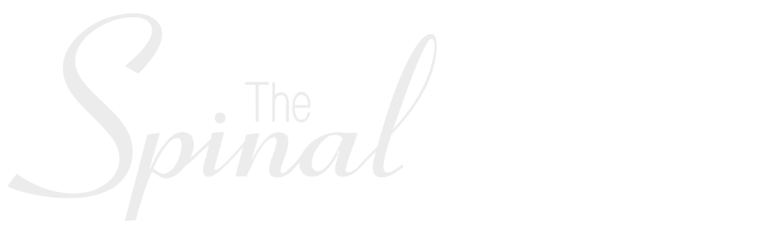 Logo with the words The Spinal Decompression & Chiropractic Center in a mix of elegant cursive and regular fonts, light gray text on a white background—perfect for a chiropractor in Denton, Texas.